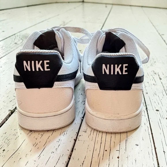 Nike Court Vision Low White/Pink/Black Sneakers Women’s Size 9.5 Leather - Picture 5 of 11